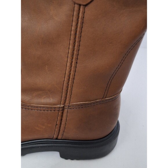 Vtg Red Wing Work Pecos Boots Men\'s Sz 8 SuperSole Leather Boots Steel Toe Brown